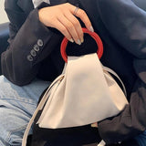 Small Crossbody Bag PU Leather Short Handle Shoulder Purse Tote for Women