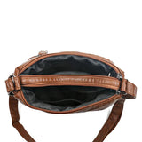 Retro Middle-aged Lady Shoulder Bag Soft PU Leather Messenger Crossbody Handbag