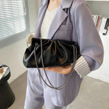 Small PU Leather Crossbody Bag for Women Chain Tote Shoulder Handbag