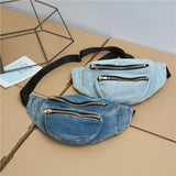 Hot Lady Casual Denim Chest Bag Female Leisure Messenger Bag