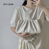 Pleated Shoulder Bag Soft PU Leather Handbag for Women