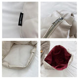 Quilted Knot Shoulder Bag Women's PU Leather Handbag Tote