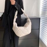 Autumn Winter Shoulder Bag Dumplings Cotton Padded Crossbody Bags Large Travel