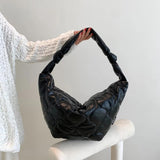 Autumn Winter Shoulder Bag Dumplings Cotton Padded Crossbody Bags Large Travel
