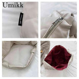 Autumn Winter Messenger Bag Dumplings Cotton Padded Purses Handbag
