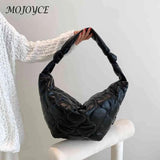 Autumn Winter Crossbody Bags Dumplings Cotton Padded Purses Handbag