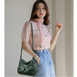 Vintage Trends Messenger Shoulder Bag Soft PU Leather Lady Hobos Bag