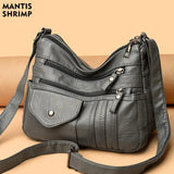 Vintage Trends Messenger Shoulder Bag Soft PU Leather Lady Hobos Bag