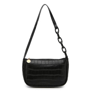 Retro PU Leather Armpit Handbag Women Underarm Shoulder Bag