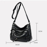Women Bags Shoulder Bags Vintage Hobo Bag Soft PU Leather Crossbody Handbag