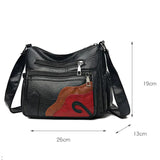 Retro PU Leather Handbag Vintage Shoulder Crossbody Messenger Bag
