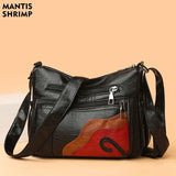 Retro PU Leather Handbag Vintage Shoulder Crossbody Messenger Bag