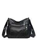 Retro PU Leather Handbag Vintage Shoulder Crossbody Messenger Bag