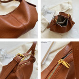 Vintage Leather Crossbody Tote Bag for Women