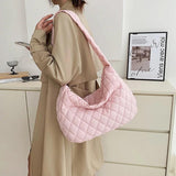 Winter Large Women Handbag Quilted Shoulder Bag