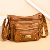 Classic Shoulder Messenger Bag for Women Large Capacity Multi-layer Crossbody