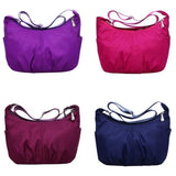 Waterproof Nylon Hobo Messenger Bag Women Crossbody Shoulder Handbag