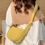 Crossbody Bags Autumn Winter Dumpling Bags Solid Rhombic Lattice