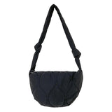 Crossbody Bags Autumn Winter Dumpling Bags Solid Rhombic Lattice