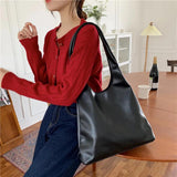 Vintage Women Shoulder Bag PU Leather Handbag Large Capacity Totes Bolsa Fe