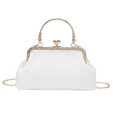 Chain Crossbody Bag Clutch Bag PU Leather Soft Metal Buckle