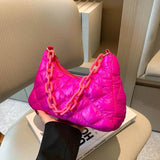 Rhombic Chain Shoulder Handbag Women's Underarm Bag