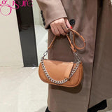 Underarm Shoulder Bag PU Leather Hobo Bag Lady Small Clutch Handbags