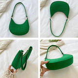 Casual Mini Underarm Women Handbag Leather Tote Bag