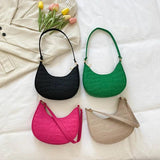 Casual Mini Underarm Women Handbag Leather Tote Bag