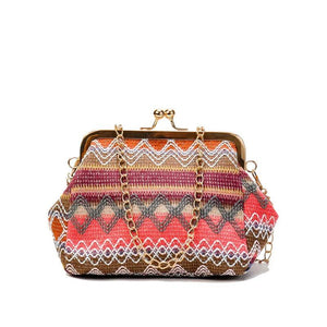 Fall Mini Shell Shoulder Bag Crossbody Chain Ethnic Woman
