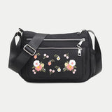 Waterproof Oxford Shoulder Bag for Women Embroidered Handbag
