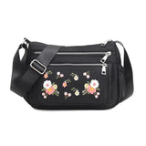 Waterproof Oxford Shoulder Bag for Women Embroidered Handbag