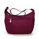 Waterproof Nylon Hobo Messenger Bag Women Crossbody Shoulder Ladies Handbag