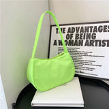 Retro Solid Totes Bags PU Leather Shoulder Underarm Bag