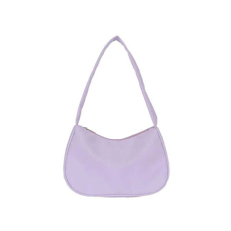 Retro Solid Totes Bags PU Leather Shoulder Underarm Bag