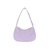 Retro Solid Totes Bags PU Leather Shoulder Underarm Bag