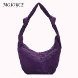 Women Cotton Padded Top-handle Totes Bags Nylon