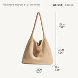 Apricot Crochet Shoulder Purse for Women Underarm Hobo Bag