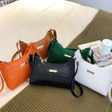Crocodile Pattern Shoulder Bag Women's Handbag