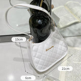 Embroidered PU Leather Shoulder Bag for Women