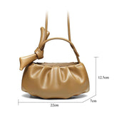 Mini Pleated Shoulder Bag Small Crossbody Bags With Short Handle