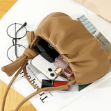 Mini Pleated Shoulder Bag Small Crossbody Bags With Short Handle
