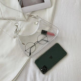 PVC Transparent Women's Shoulder Bag Waterproof Dumpling Bags
