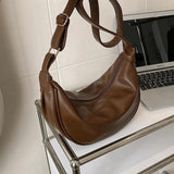 Women's Leather Crossbody Bag Vintage Messenger Handbag