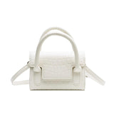 Solid Stone Grain Shoulder Bag for Women Crossbody Bag