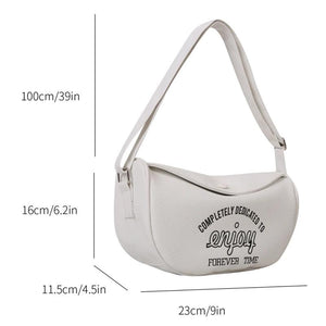Printed Shoulder Bag Crossbody Bag PU Leather Soft Large Capacity
