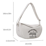 Printed Shoulder Bag Crossbody Bag PU Leather Soft Large Capacity