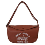 Printed Shoulder Bag Crossbody Bag PU Leather Soft Large Capacity