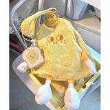 Canvas Cheese Pattern Tote Bag for Women