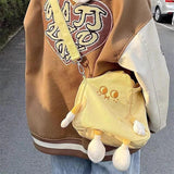 Canvas Cheese Pattern Tote Bag for Women